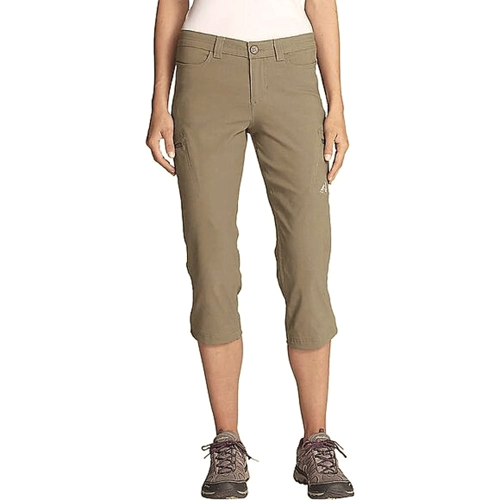 Eddie Bauer First Ascent Women's Guide Tan Outdoor Hiking Capri Size 10